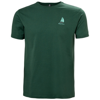 KOSZULKA MĘSKA HELLY HANSEN SHORELINE T-SHIRT 3.0 54601 JUNGLE GREEN