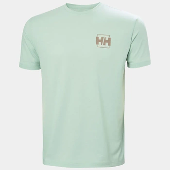 KOSZULKA MĘSKA HELLY HANSEN  SKOG GRAPHIC 63082 GREEN MIST