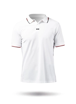 KOSZULKA MĘSKA ZHIK POLO  UPF 50 + TECH ELITE  POL-0160-M WHITE