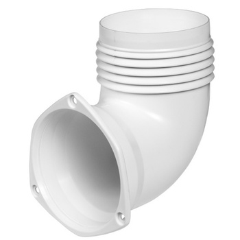 FLANSZA KĄTOWA 90DEG DO KRATKI WENTYLACYJNEJ, TUNEL 75MM