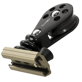 (N) WÓZEK T 25MM MAINSHEET SLIDE Z BLOCZKIEM PIONOWYM LINA MAX 12MM ROZMIAR 4