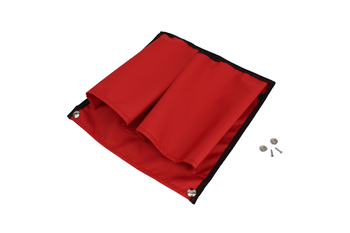 Kieszeń fałowa podwójna CZERWONA z UV