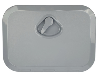 ZAMKNIĘCIE SCHOWKA , LUK PCV 270 X 375 MM  SZARY