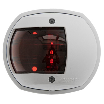 LAMPA NAWIGACYJNA BURTOWA CZERWONA DO 12m - 12V CYCLIC OBUDOWA BIAŁA