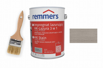 REMMERS IMPREGNAT LAZURA HK-LAZURA 3W1 2,5L PLATYNOWY + GRATIS