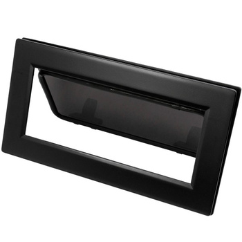 OKNO FLUSH MITRE ROZMIAR 1 - OTWIERANE - CZARNE - CIEMNA SZYBA - 190MMx366MM