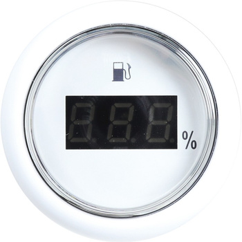 WSKAŹNIK POZIOMU PALIWA 0-190 OHM - BIAŁY / BIAŁY, CYFROWY