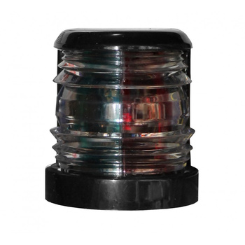 LAMPA NAWIGACYJNA DZIOBOWA DWUSEKTOROWA DO 12m - 12V FAROS OBUDOWA CZARNA (W)