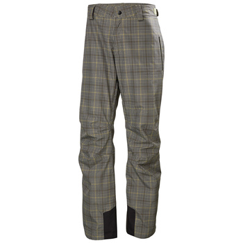 SPODNIE MĘSKIE HELLY HANSEN NARCIARSKIE LEGENDARY INSULATED 65704 PEBBLE BROXBURN PLAID AOP