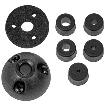 PRZEJŚCIE GRODZIOWE KABLA 2-6mm, PLASTIK - CZARNE