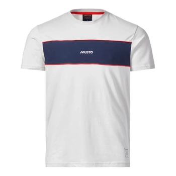 KOSZULKA MĘSKA  MUSTO T-SHIRT MUSTO 64 LOGO (82475) PLATINUM