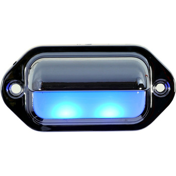 LAMPKA LED COMPANION WAY CHROMOWANA, 12V, L66, W33MM, KOLOR NIEBIESKI