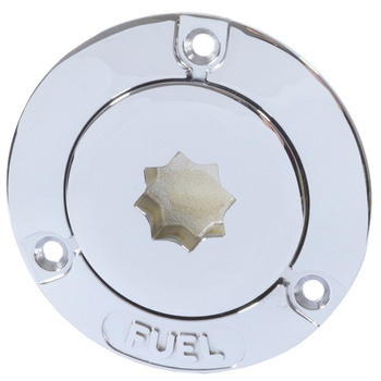 WLEW FUEL MOSIĄDZ CHROMOWANY 38MM NA KORBĘ