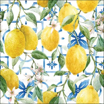 SERWETKI PAPIEROWE 33X33CM LEMONS