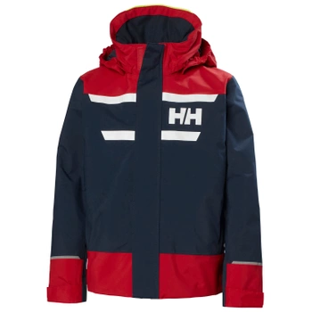 KURTKA DZIECIĘCA HELLY HANSEN SZTORMIAK JUNIORS' SALT PORT 2.0 SAILING (41694)  JACKET GRANATOWY